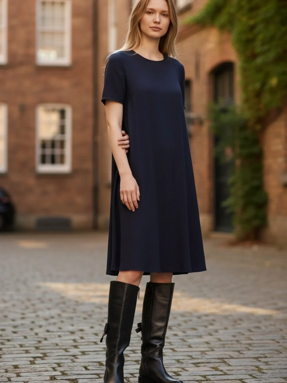Valentino Garavani Black Over-the-Knee Boots with Back Bow Detail